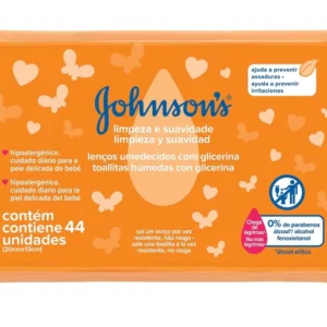Toallitas Johnson´s baby Limpieza y suavidad x44 unid.