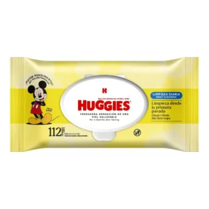 Toallitas Huggies "Limpieza Diaria"con tapa x 112 unidades