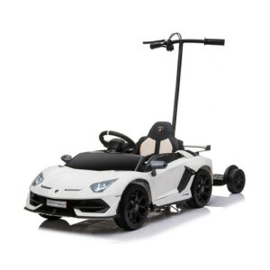 Auto Lamborghini 12V con patineta para adulto
